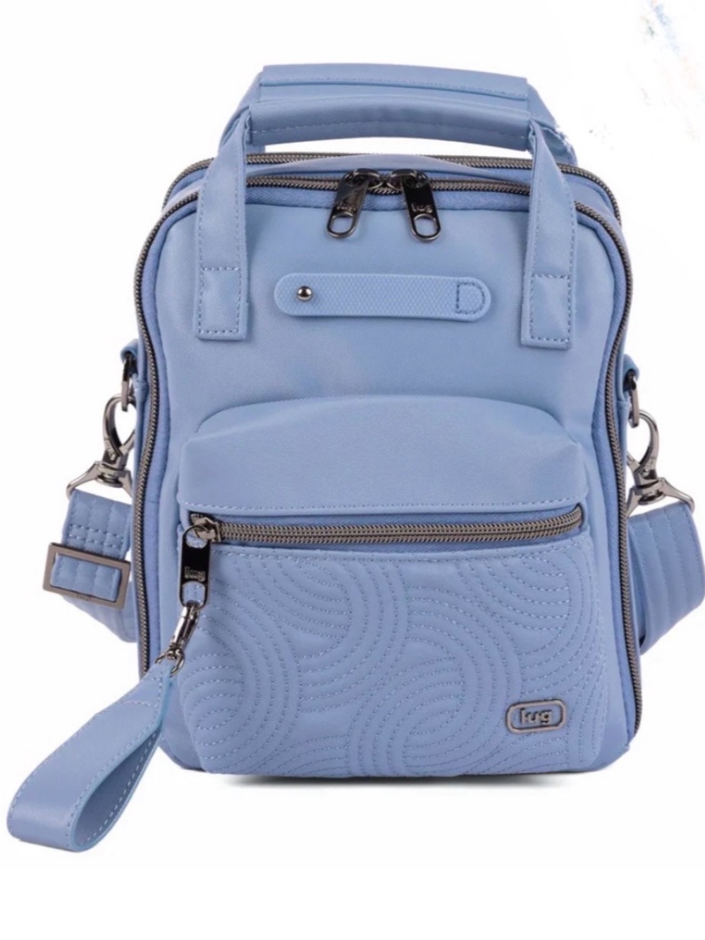 Lug Bumble Satin Luxe VL Crossbody Bag in Bluebell